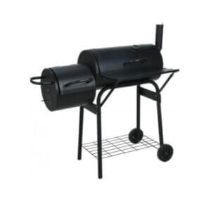 Барбекю Ziel Grill CG015-S Smoker на въглища с функция за опушване и термометър, стоманено шаси