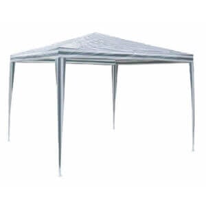 Градинска шатра My Garden TLC001 3x3 м бяла и зелена шатра с полиетилен за градински събития