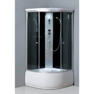 Хидромасажна душ кабина Cascada 2515 овал с масажор, компютърен контрол и овална форма 90x90 см