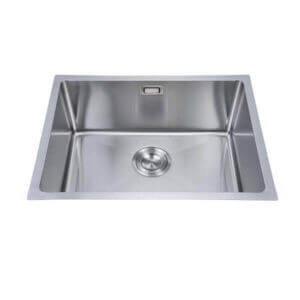 Кухненска мивка Алпака Cascada D5441H, полирана неръждаема стомана с преливник и заоблени ъгли