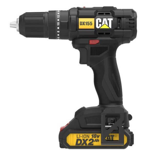 Акумулаторен винтоверт CAT DX155 18V с LED светлина и двустепенна скоростна кутия, идеален за професионална работа Акумулаторен винтоверт CAT DX155 18V с LED светлина и двустепенна скоростна кутия, идеален за професионална работа
