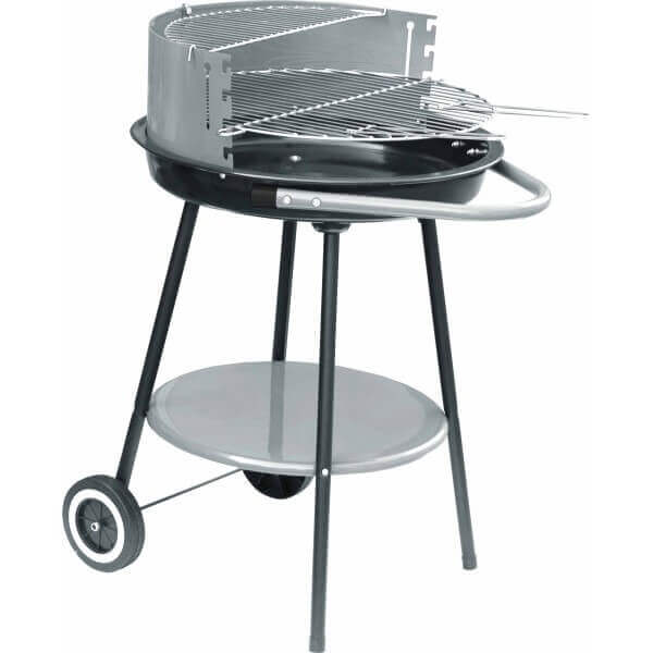 Барбекю на въглища Ziel Grill A-R18 с емайл, колела и скара 46 см за задушаване на скара на въглища Барбекю на въглища Ziel Grill A-R18 с емайл, колела и скара 46 см за задушаване на скара на въглища