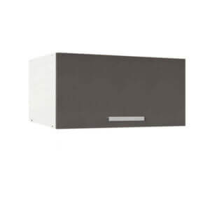 Горен шкаф Matis VH80/36 с една врата, сив кухненски шкаф за модерен интериор и организация