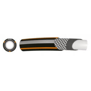 Градински маркуч Polix Carbon Plus 1" 25 м, 4 слоя, UV защита, за високо налягане и ефективно поливане