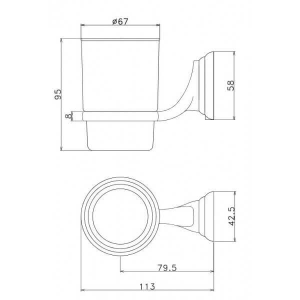 Комплект аксесоари за баня Makena ECO 6 части Комплект аксесоари за баня Makena ECO 6 части