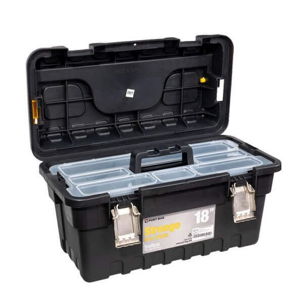 Куфар за инструменти Eco Meta Strongo 18" метален 458x247x233 мм Куфар за инструменти Eco Meta Strongo 18" метален 458x247x233 мм